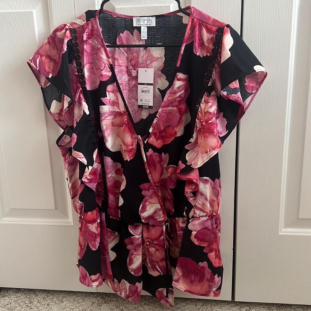NWT 2X Sofia Vergara Blouse